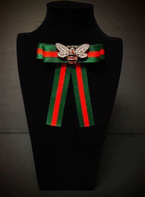 gucci bow flat|gucci bow tie brooch.